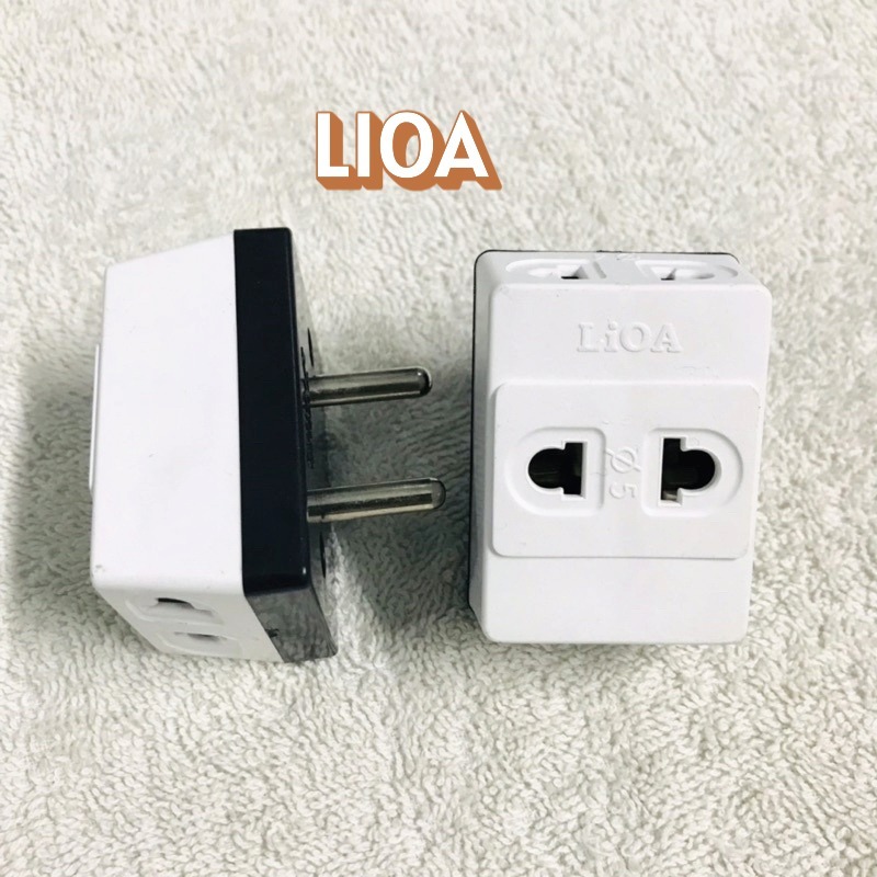 ổ cắm lioa chia 3 lỗ cắm