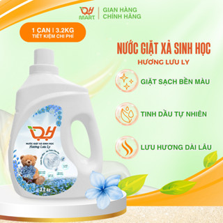 Nước giặt xả sinh học DH 3.2L - 2in1/ hương LƯU LY/ giặt sạch, xả mềm, hương thơm lâu, an toàn da nhạy cảm