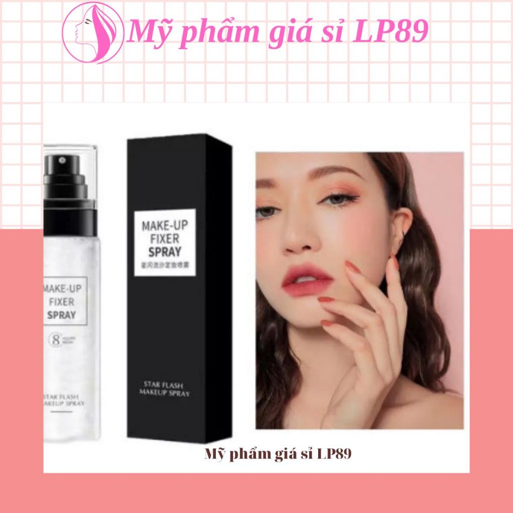 Xịt khóa trang điểm cố định lớp make up Star Flash Spray 8 Hours Wear 100ML