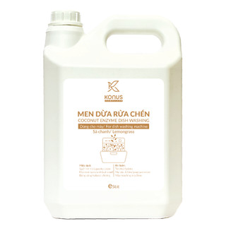   Dành cho máy  Nước Rửa Chén Bát Thiên Nhiên Cho Máy Konus Homecare Làm Sạch & Khử Mùi Hiệu Quả 