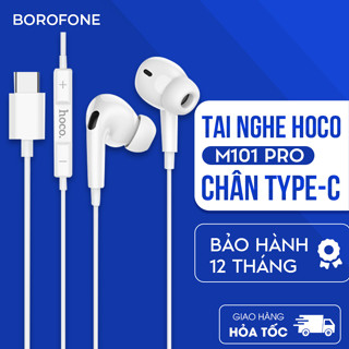 Tai nghe TypeC Hoco M101 Pro chân cắm Type-C có mic đàm thoại dành cho iPhone 15 16 Samsung, Xiaomi, Oppo, android...