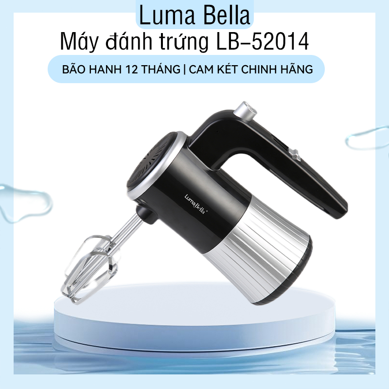 LumaBella LB-52014 Máy Đánh Trứng Đánh Kem CẦm Tay Mức Tốc Độ, Khuấy Mạnh