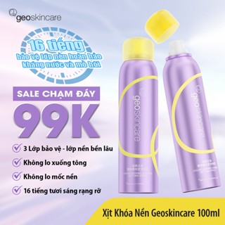 Xịt khoá nền trang điểm Geoskincare Cố Định Lớp Makeup Suốt 16H, Giúp Da Căng Bóng Mềm Mịn Kháng Nước Mồ Hôi
