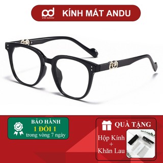  Gọng kính cận thời trang nam nữ ANDU dáng vuông form to chất liệu nhựa chống tia UV - 8088 