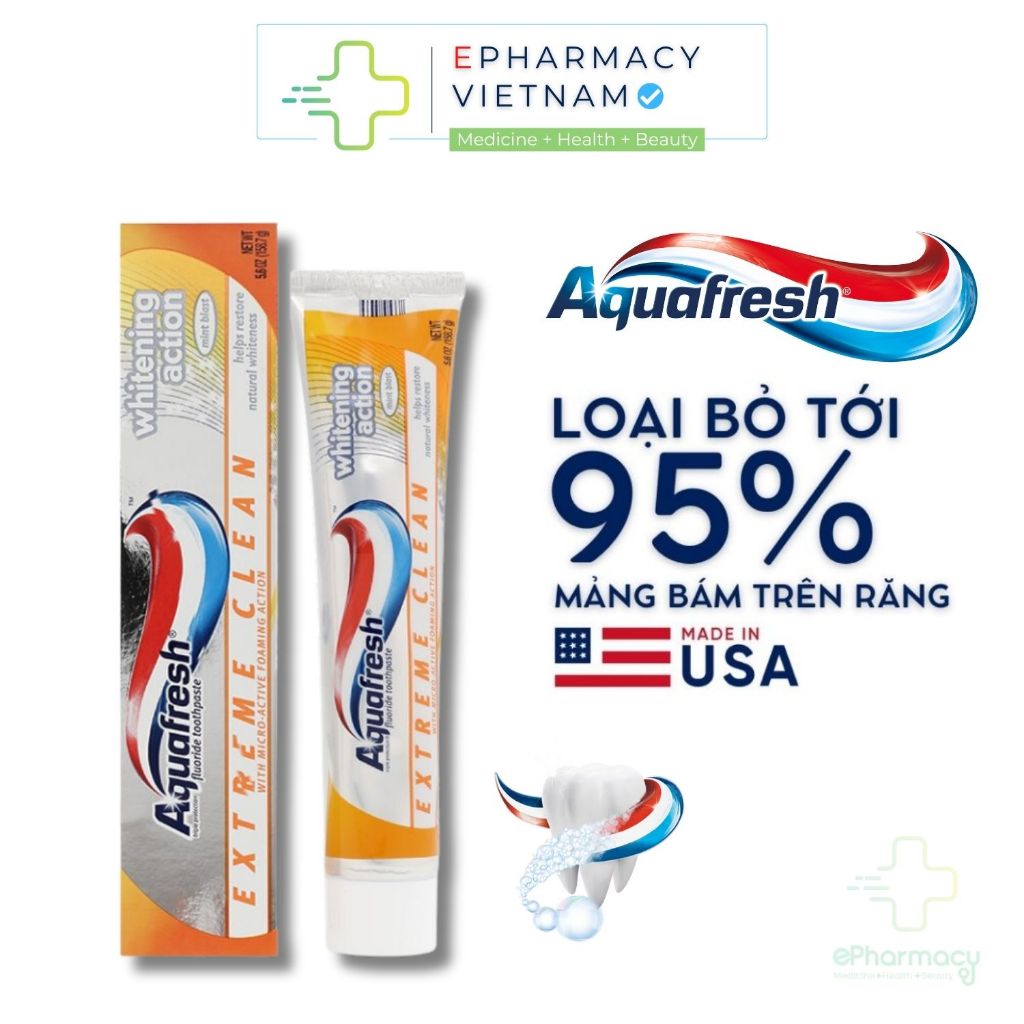 Kem đánh răng Aquafresh Extreme Clean Whitening & Extreme Clean Purebreath