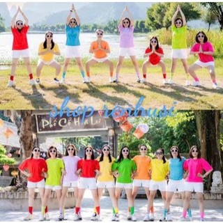 áo thun nam nữ nhiều màu .áo team ,nhóm đi biển chất cotton mịn mát đủ size (có size Đại )