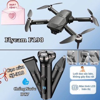 Play cam camera full HD siêu nét F198 PRO, Flycam mini động cơ không chổi than, Cảm biến chống va chạm
