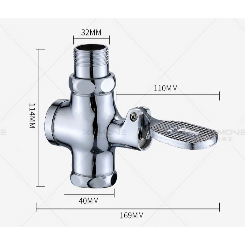 Van xả chậm, van xả bệt xí xổm,van xả trễ chân, bàn đạp chân