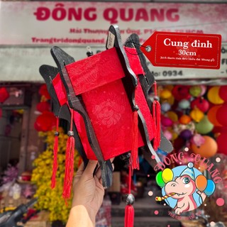 Lồng Đèn Cung Đình Gỗ Lục Giác Vải Lụa (20-30-40-50-60cm)
