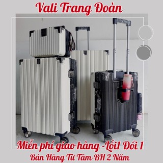 TĐ93  VALI KHUNG NHÔM KHOÁ SẬP-Ảnh Thật BAO TEST- [Trang Đoàn CHÍNH HÃNG] CÓ KHAY ĐỂ CỐC-2 Ngăn Kín(Sz28 1Ngăn khoá )