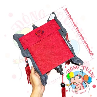 Lồng Đèn Cung Đình Gỗ Lục Giác Vải Lụa (20-30-40-50-60cm)