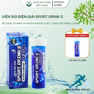 Viên sủi Sport Drink 5 - Bù điện giải, Bù khoáng, Bù nước, Tăng Sức Bền Khi Chơi Thể Thao -