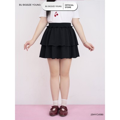 Chân váy thun tầng BIGSIZE (55kg đến 95kg) – 25HYCV090 - [BU Bigsize Young]