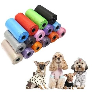 Túi Nilon Hốt Dọn Phân Chó Mèo Tiện Dụng - 1 Cuộn Trơn ngẫu nhiên - H2 Store