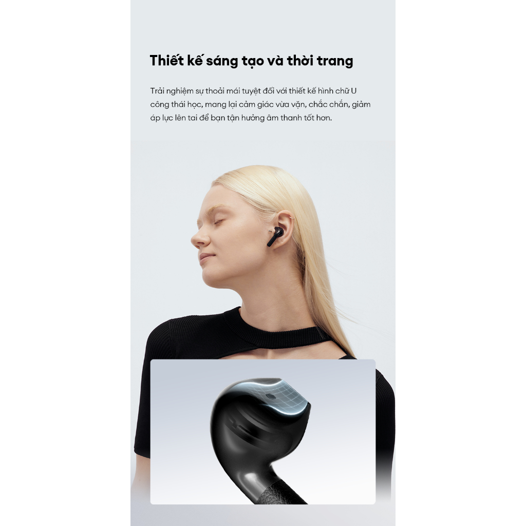 Tai Nghe Bluetooth Nhét Tai EDIFIER W200T | Thời Gian Sử Dụng Tới 28H | Kháng Nước, Bụi IP54 | Bảo Hành 15 Tháng | BigBuy360 - bigbuy360.vn