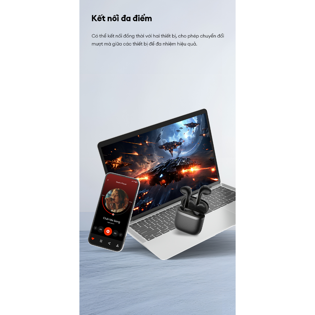 Tai Nghe Bluetooth Nhét Tai EDIFIER W200T | Thời Gian Sử Dụng Tới 28H | Kháng Nước, Bụi IP54 | Bảo Hành 15 Tháng | BigBuy360 - bigbuy360.vn