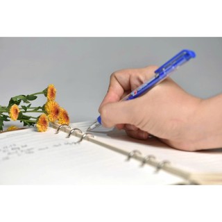 Bút Bi Bấm Grip 0.8mm Thiên Long TL-025 (Mực Xanh)