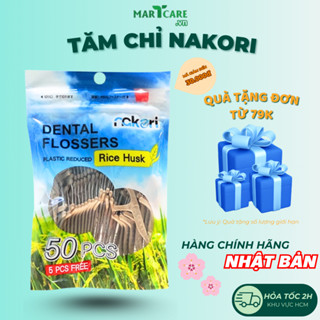 [BỊCH 55C] Tăm Chỉ Kẽ Răng Nha Khoa Cao Cấp NAKORI Nhật Bản Xỉa Răng Làm Sạch Nhanh Chóng An Toàn