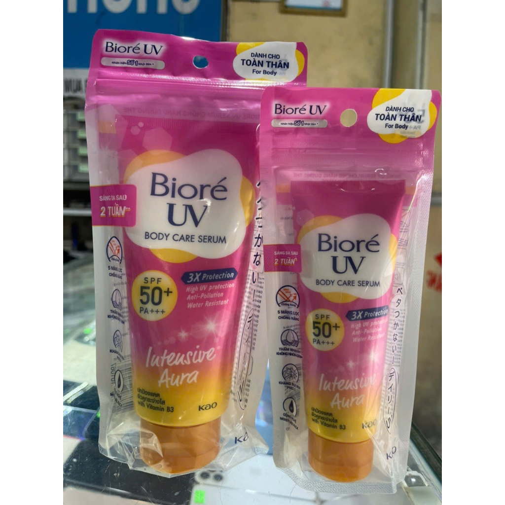 Kem Chống Nắng Biore UV Body Intensive White SPF50 150g & 50g(NÂNG TÔNG)
