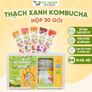 [HỘP 30 CHIẾC] Thạch Xanh Kombucha Hasu Bổ Sung Lợi Khuẩn Mix Vị Trái Cây Món Ăn Vặt Thơm Ngon