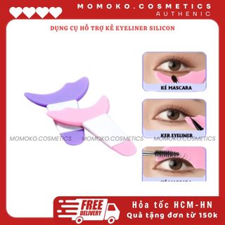 Hàng có sẵn Dụng cụ hỗ trợ Kẻ Mắt Mascara Khuôn Bằng Silicone Đa Năng Có Thể Tái Sử Dụng Cho Người Mới dễ dàng vệ sinh