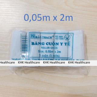 Băng cuộn y tế Bảo Thạch  đủ các cỡ (5 cuộn/bịch)