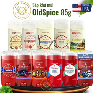 [NK Mỹ] Lăn Sáp khử mùi (Sáp xanh) Old Spice 85g PureSport I Fresh I Bearglove | Wolfhorn | Captain - Ruby Garden