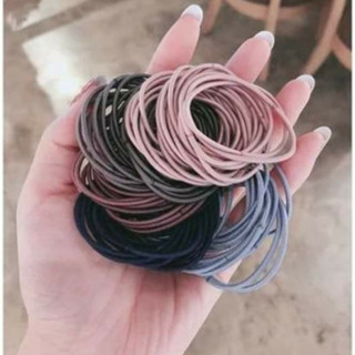[ComBo] 100 Dây Chun Buộc Tóc CA Nhiều Màu [Mẫu T1] .[SBX]