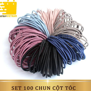 [ComBo] 100 Dây Chun Buộc Tóc CA Nhiều Màu [Mẫu T1] .[SBX]