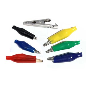Combo 10 kẹp cá sấu (5 đỏ - 5 đen) kích thước tùy chọn