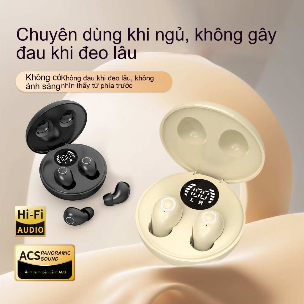 Mini tai nghe vô hình nhỏ nhất Bluetooth không dây hồ sơ thấp Micro Tiny kín đáo ẩn cho công việc | BigBuy360 - bigbuy360.vn