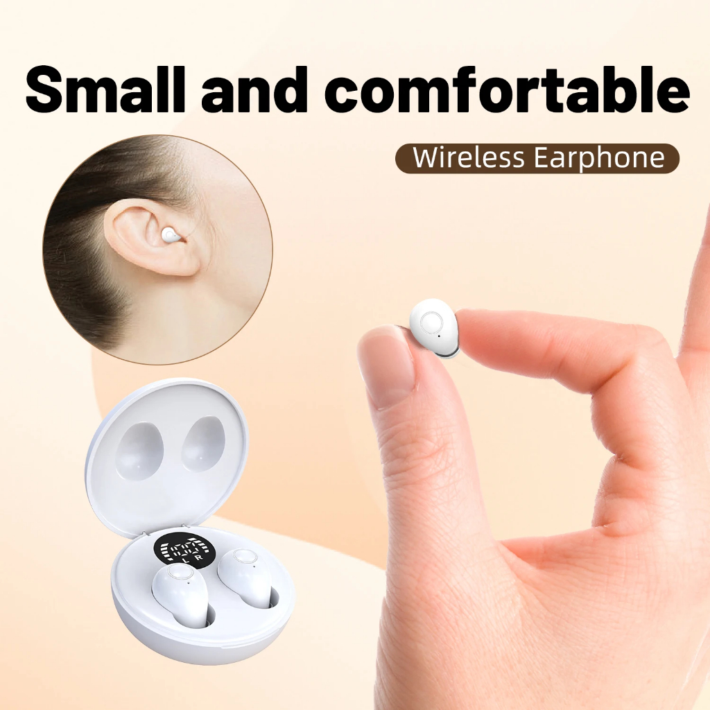 Mini tai nghe vô hình nhỏ nhất Bluetooth không dây hồ sơ thấp Micro Tiny kín đáo ẩn cho công việc | BigBuy360 - bigbuy360.vn