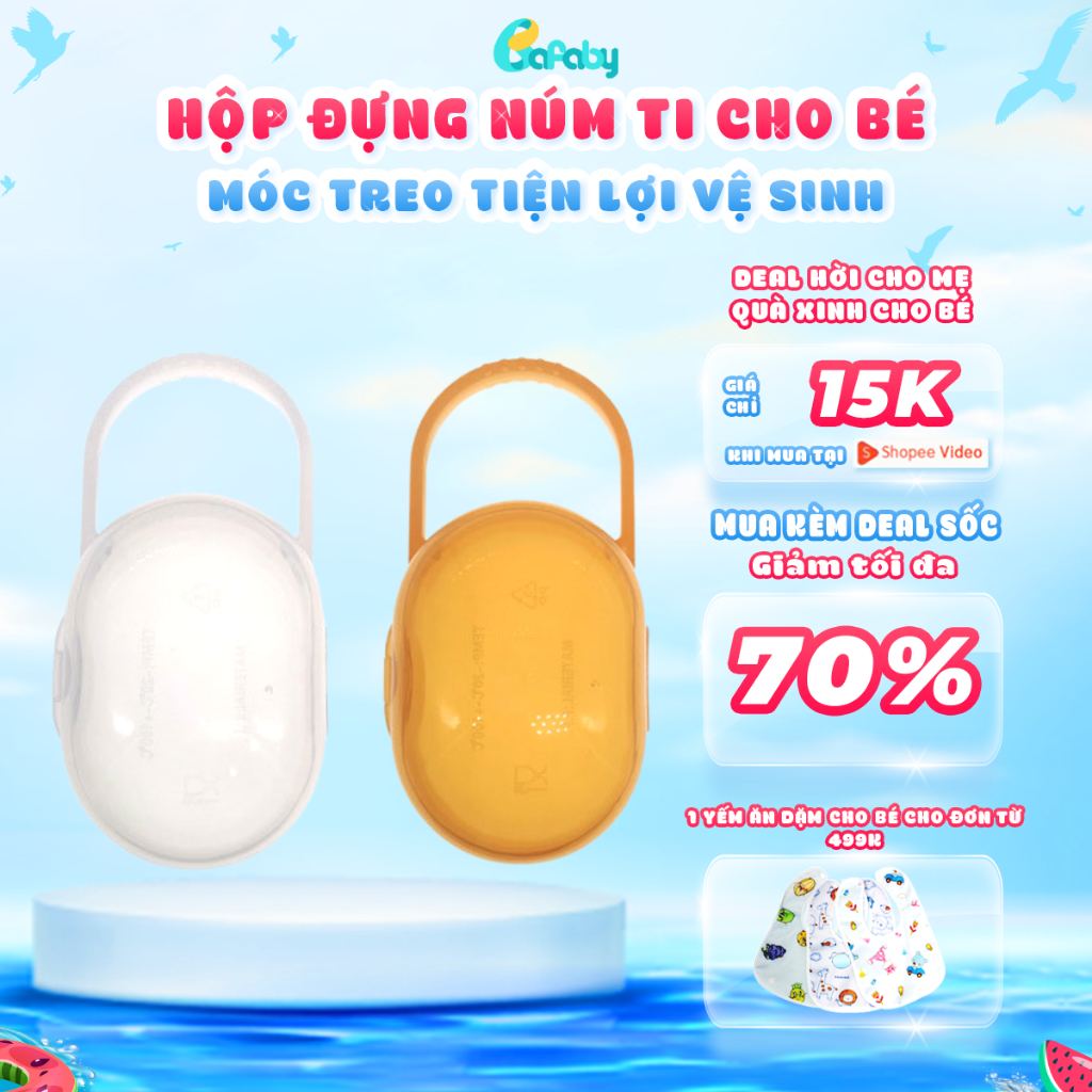 Hộp Đựng Ti, Núm Ti Cho Bé Có Móc Treo Tiện Lợi BAFABY - 328