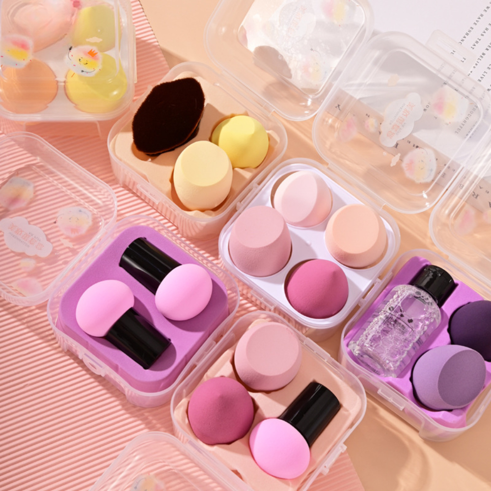 Ảnh 9 của Set Bông Mút Tán Nền Trang Điểm BEABIAI Hình Trái Cây Dễ Thương Kèm Cọ Tán Nền Và Hộp Đựng Tiện Lợi