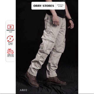 QUẦN DÀI CARGO KAKI TÚI HỘP 6 TÚI THỜI TRANG NAM CAO CẤP HD57
