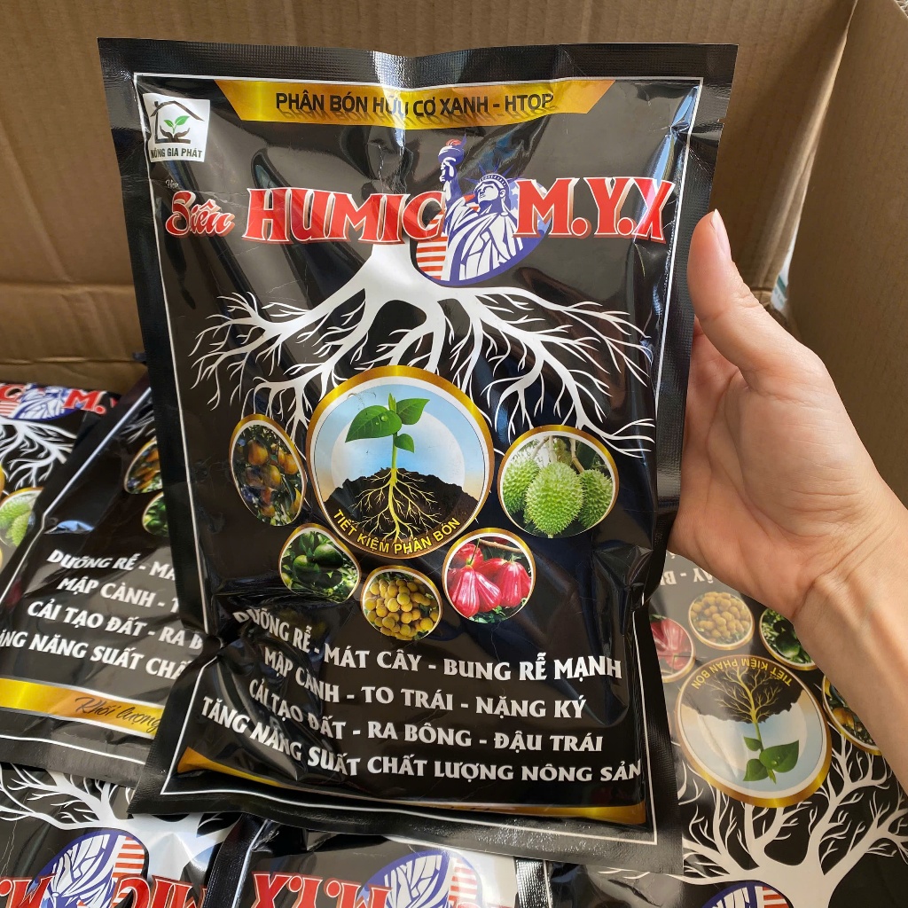 Humic MYX - Kết hợp Kali Humate - Gói 1kg
