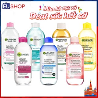 Nước tẩy trang Garnier Micellar bản Nga Đức Pháp Lọ 400ml
