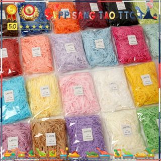   RNK - RƠM NHẬP KHẨU 10G   Giấy Rơm Lụa Raffia Giấy Vụn Trang Trí Và Lót Hộp Quà Giỏ Quà Tặng - 10g - Loại NhậpKhẩu 