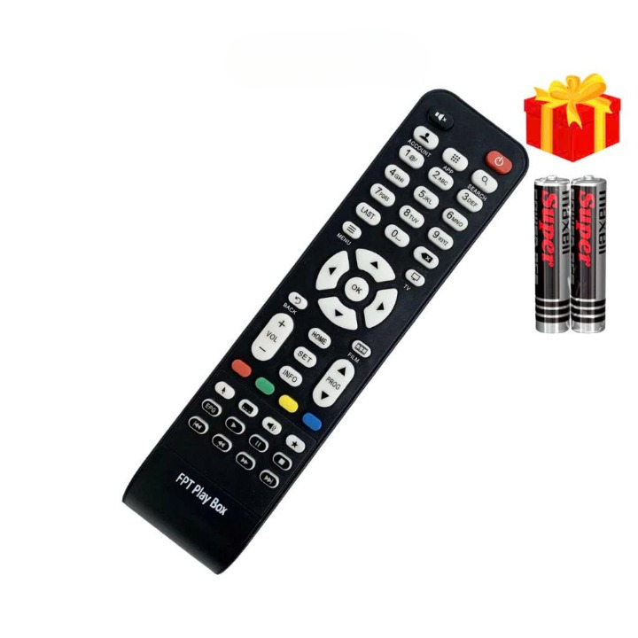 Remote điều khiển đầu FPT Play Box , Remote truyền hình FPT - Tặng kèm pin