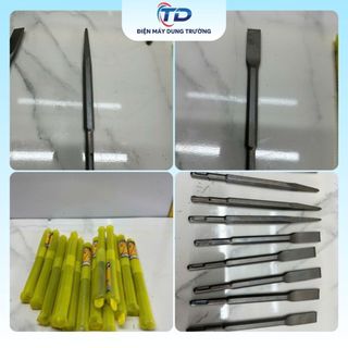 Mũi Đục Bê Tông Phi 14 Nhọn Và Dẹt Hàng Xịn - Điện Máy Dung Trường