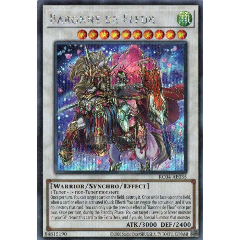 [ Bài Yugioh Chính Hãng ] RC04-AE035 Baronne de Fleur