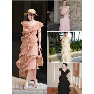 𝐧𝐞𝐰 𝐜𝐨𝐥𝐨𝐫 ✨(𝐎𝐑𝐀𝐍𝐆𝐄 𝐒𝐓𝐔𝐃𝐈𝐎𝐒 )✨ CAM KẾT CHUẨN HÌNH - Lucie Dress - Đầm Thiết Kế Layer Cao Cấp