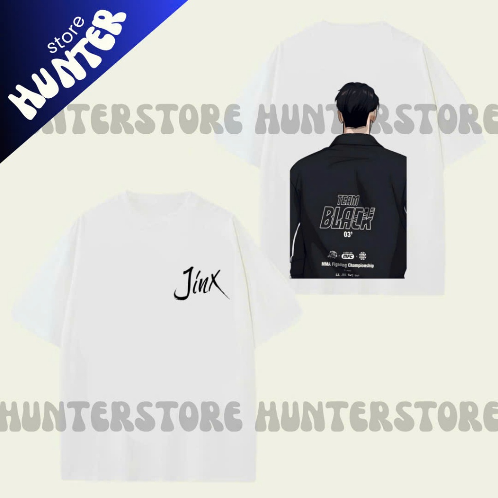 [HOẢ TỐC] HUNTERSTORE Áo thun BL manhwa JINX TEAM BLACK Vận Xui Yaoi anime manga Vận Xui Boylove JAE