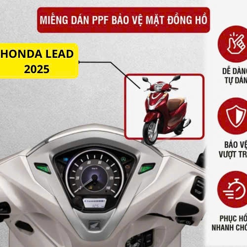 dán xe Lead 2025 . Miếng dán ppf  mặt đồng hồ xe honda Lead  2020-2025 chống trầy xước mặt đồng hồ x