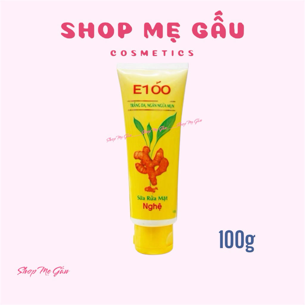 Sữa rửa mặt E100 nghệ lớn 100g