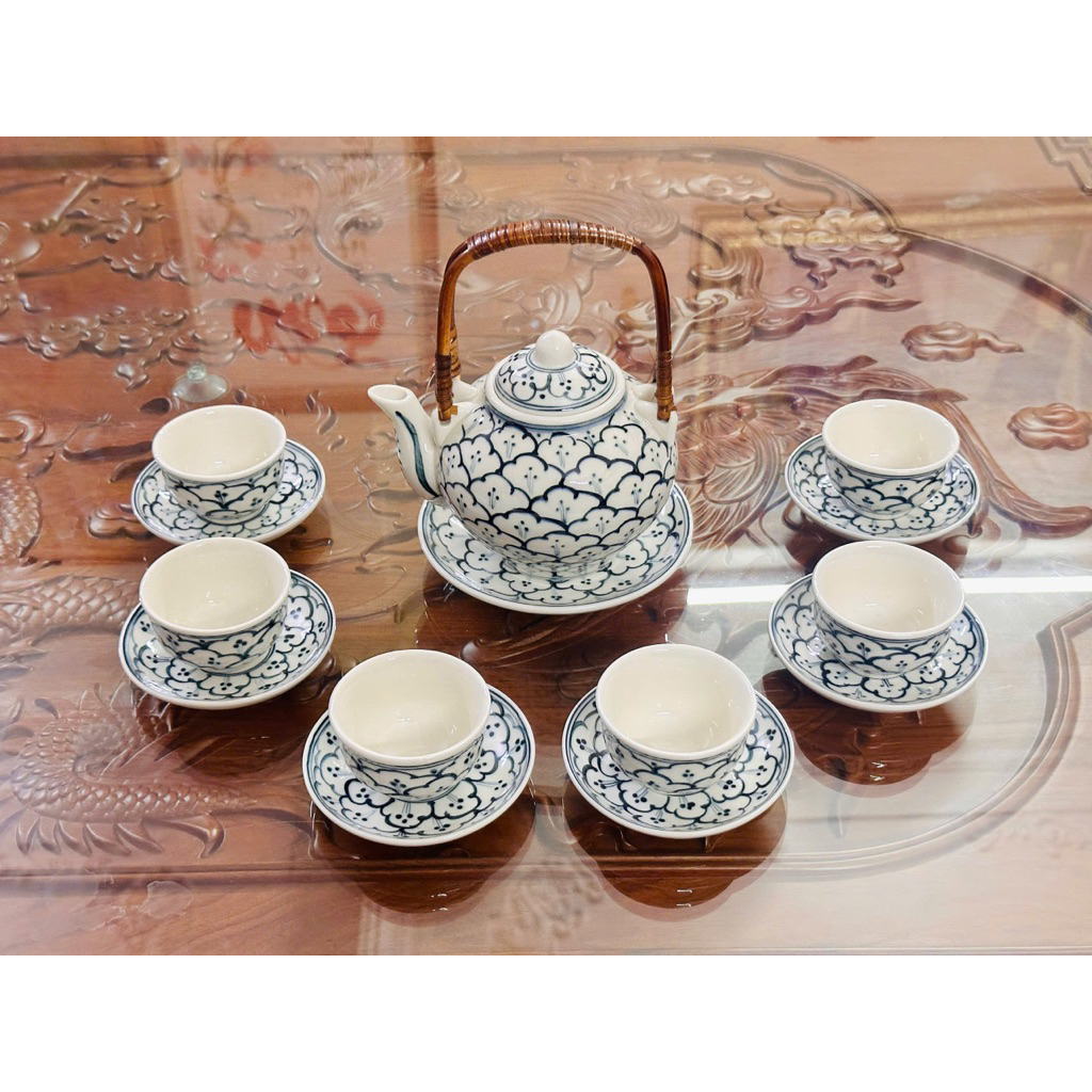 Bộ Ấm Chén Bát Tràng