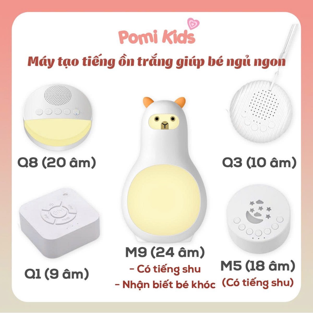Máy Tạo Tiếng Ồn Trắng white noise, tạo tiếng ru giúp bé ngủ ngon, sâu giấc