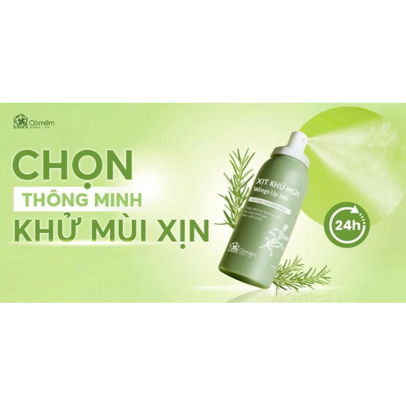 Xịt khử mùi Wings Up 24h