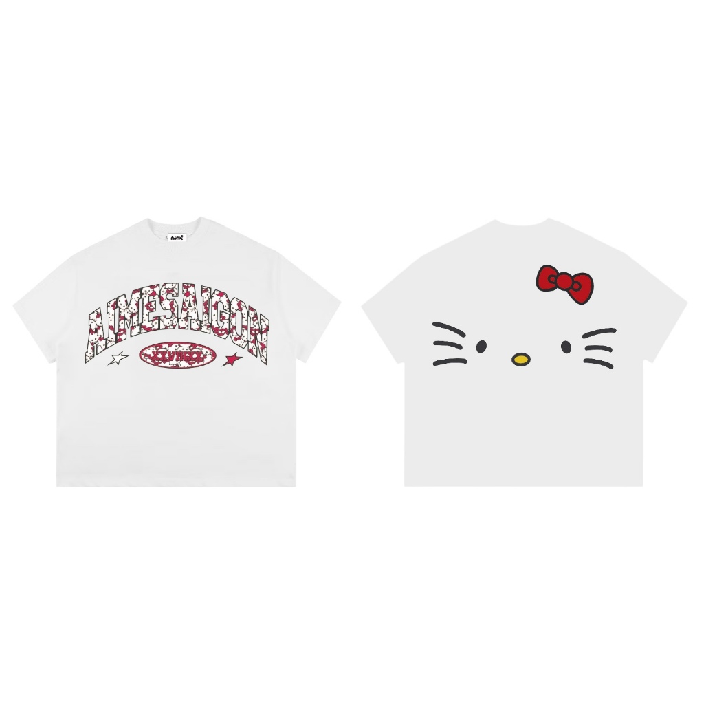 [Ver3] Áo Thun Boxy AIMÉ Cotton Cổ Tròn Nam Nữ "AIMESAIGON XXVIIIXX" Áo Phông Nữ Form Rộng Nữ Mùa Hè Kiểu Đẹp Nam Nữ | BigBuy360 - bigbuy360.vn