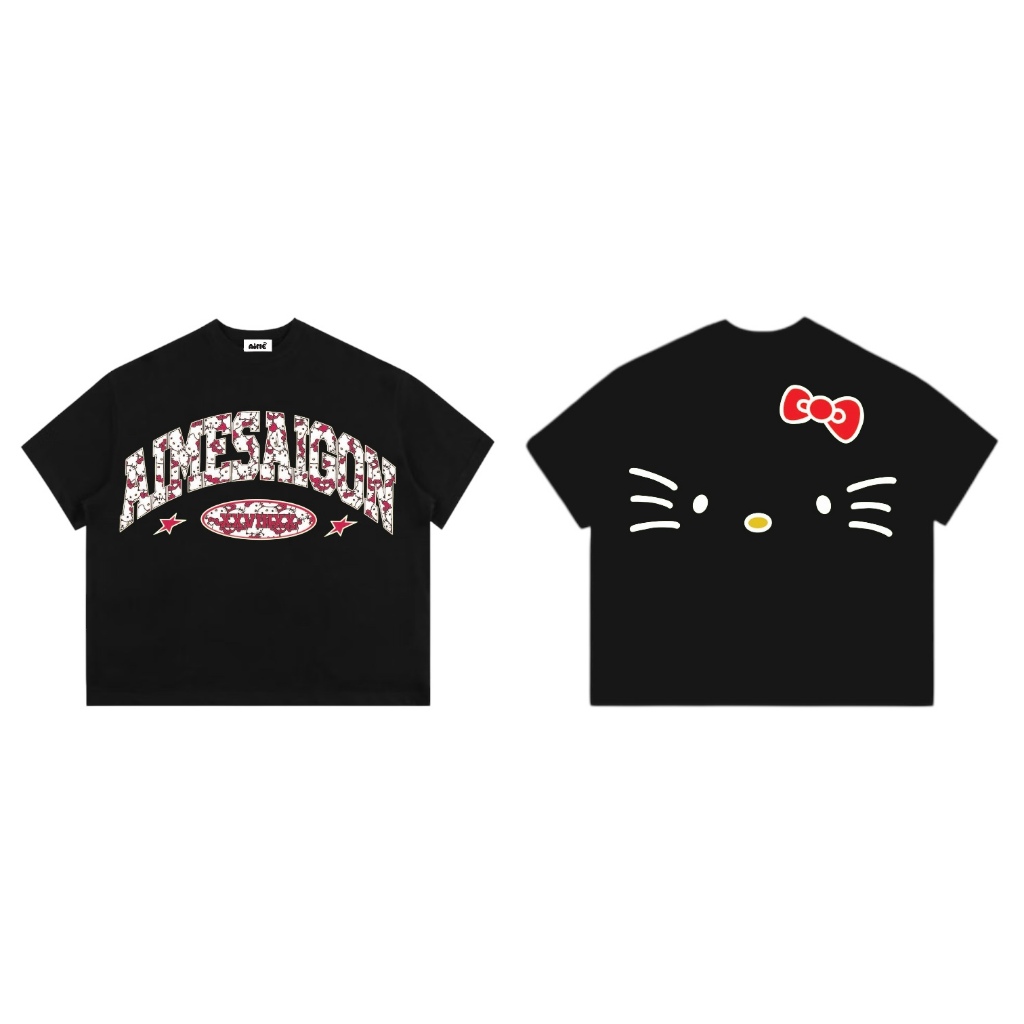 [Ver3] Áo Thun Boxy AIMÉ Cotton Cổ Tròn Nam Nữ "AIMESAIGON XXVIIIXX" Áo Phông Nữ Form Rộng Nữ Mùa Hè Kiểu Đẹp Nam Nữ | BigBuy360 - bigbuy360.vn